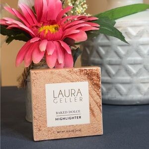 Laura Geller Baked Dolce Highlighter with Pink and Green Accents